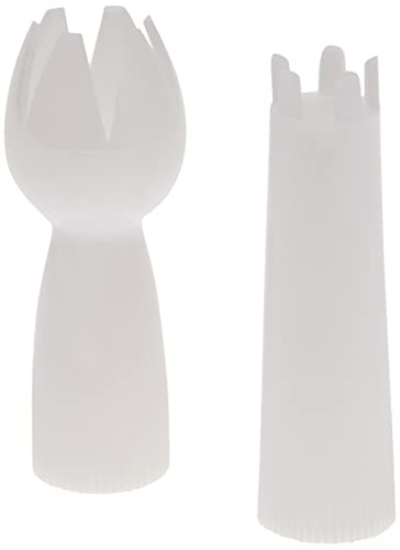 IBILI CNW0102 Lot de 2 Douilles, Plastique, Blanc, 1.7 x 1.7 x 5.7 cm