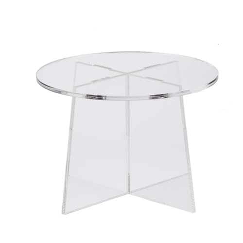 Mini soporte para plantas de interior acrílico soporte para plantas, soporte redondo para plantas de interior, escritorio, estante para plantas de interior, mesa para macetas