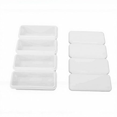 Bandeja grande para cubitos de hielo de silicona blanco miniatura 1