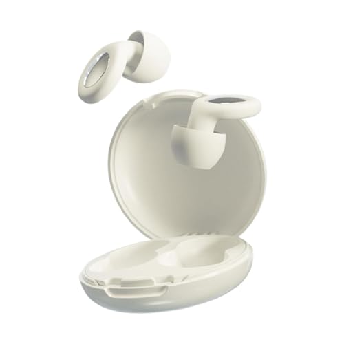 Topmlcst 睡眠用耳栓,睡眠用耳栓 | ビスタ騒音低減睡眠用耳栓 - 収納ボックス付きシリコン睡眠用耳栓、睡眠、旅行、勉強、仕事用の聴覚保護耳栓