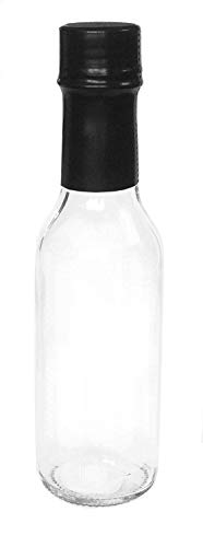 Nicebottles Hot Sauce Bottles With Black Caps & Shrink Bands, 5 Oz - Case Of 12 #TOP2