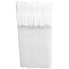 YAOSHENG 200pcs Clear Straw 10.23" x 0.23"Solid Colors Flexible Drinking Straws, Plastic Disposable Bendy Straws transparent