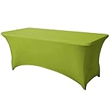 SEPARO Spandex Table Cover Fitted Rectangular Tablecloth Stretchable Fabric Lycra Tablecloth 6 ft Wr