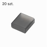 QUARKZMAN Pokrowiec ochronny na port USB, przezroczysty, czarny, 20 szt