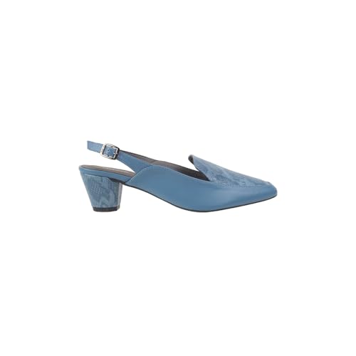 Image of Mochi Women Synthetic Leather Claasic Block Heel Backstrap Sandal