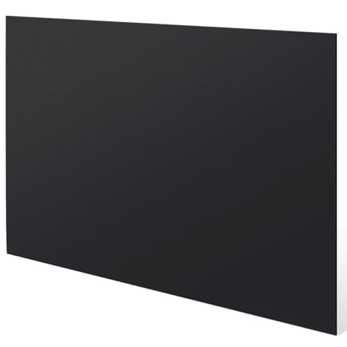 Image of Threehoney 1 Pcs Black HDPE Sheet 1 /4 inch Thick 24 x 36 Inch, HDPE Plastic Sheet High Density Polyethylene Board Flexible Solid Plastic Block for DIY Projects Crafts Machining Home