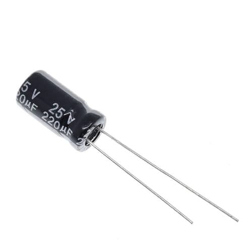 Condensateur électrolytique 220uF 25V miniature 6x12mm de précision