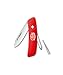 Produktbild FELCO 502 Schweizer Taschenmesser (Messer mit 4 Funktionen, inkl. Schraubenzieher + Pinzette, Mehrzweckmesser, Länge 95 mm, Klinge 75 mm), Rot