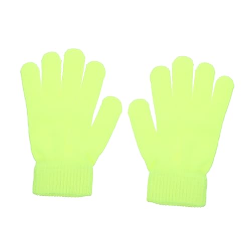 Baluue 4 Paare Outdoor Reithandschuhe Fluoreszierende Winterhandschuhe für Herren Damen Teenager Vielseitige und Warme Strickhandschuhe für Wandern Camping und Road Running