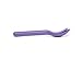 Omie OmieBox Kids Utensils Set with Case - 2 Piece Plastic, Reusable Fork and Spoon Silverware with Pod for Kids (Lilac)
