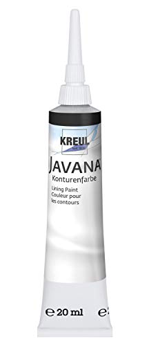 KREUL 815120 Javana Peinture pour Contour 20 ml, Tube Noir - Version Allemande