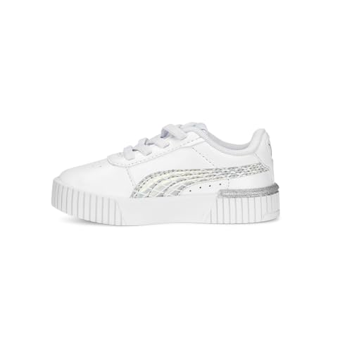 PUMA Toddler Girls Carina 2.0 Mermaid Ac Lace Up Sneakers Shoes Casual - White3