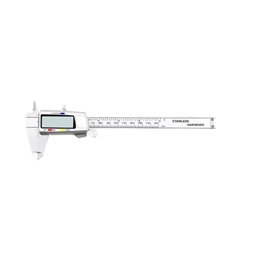 Calibrador digital de 150 mm en acero inoxidable con pantalla LCD de alta precisión
