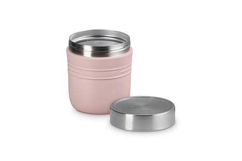 Image of Le Creuset Stainless Steel On The Go Food Jar, 16 oz., Shell Pink