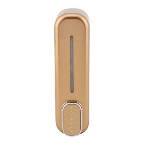 Image of Black ABS Wall Mounted Soap Dispenser: Leak-Free Hand Wash & Shampoo Bottle for Bathroom, Kitchen, Shower, Ideal Home Gadget & Organiser for Soap Dispenser in Wash Basin. (Rose Gold)