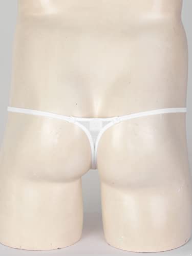 easyforever Men's Sheer Mesh See Through Low Rise T-Back G-String Thongs Bikini Briefs Underwear3