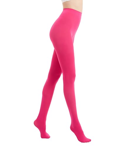 Image of 80D Semi Opaque Tights for Women Stretchable High Waist Womens Stockings Soft Pantyhose with 20+ Colors