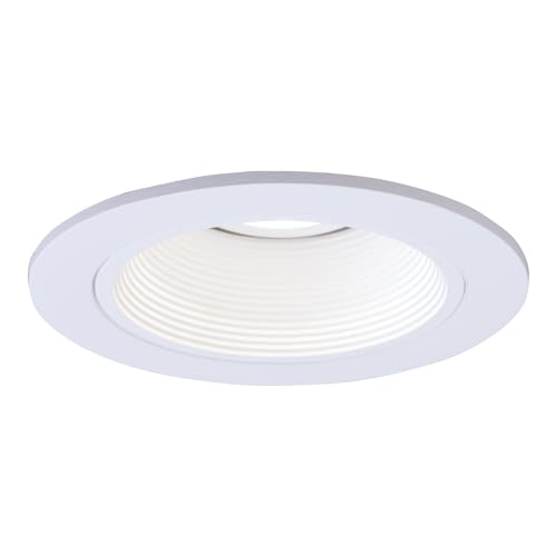 HALO Recessed 1493W 4-Inch Trim with Baffle, White