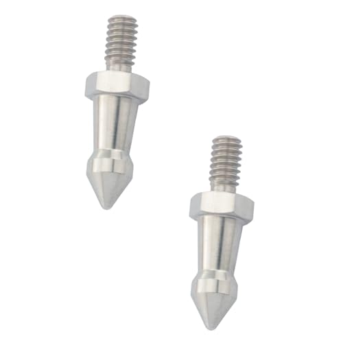 DGHAOP 3PCS 1/4 Inch Threaded Tripod Foot Spikes Photography Accessories Stainless Steel Anti Slip Camera Support Leg Ground Fastener Suitable for Monopods