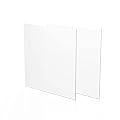 Fab Glass and Mirror Pack of 2 Plastic PET Acrylic Plexiglass Sheet 1/8 inch Thick, Clear 6"x18" (3 mm) with Protective Film, for DIY Craft Projects, Picture Frame, Signs & Table Top, 2 (ACR3M6X18RC)