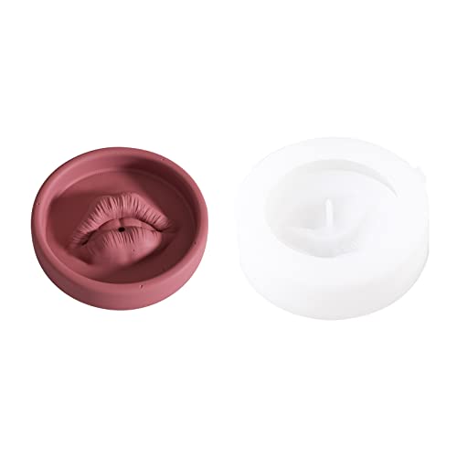 Lips Incense Stick Holder Concrete Mold Silicone Cement Handmade Decoration Tool