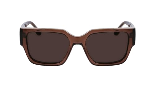 KARL LAGERFELD Unisex Adult Sunglasses KL6142S - Light Brown with Solid Brown Lens