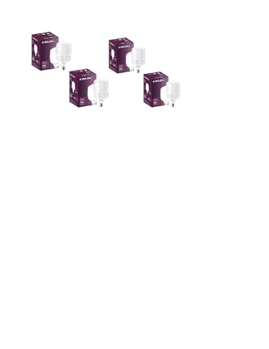 Image of Bajaj Ivora HB HW LED Lamp 40W CDL B22 | Energy Efficient | Instant On | 4 Kv Surge Protection | LED Bulb For Home | White | 1 Year Warranty | Pack of 4