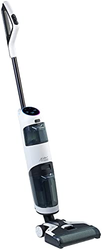 Sichler Haushaltsgeräte Saugwischer: High Power 2in1-Boden-Wischsauger mit Akku, OLED-Display, 17 kPa, 220W (Nass und Trockensauger, Staubsauger mit Wischfunktion, Spray)
