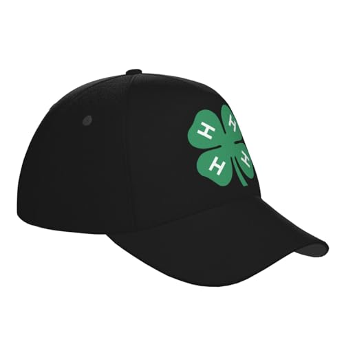 4-H Clover Baseball Hats for Men and Women - Classic Adjustable Hats3