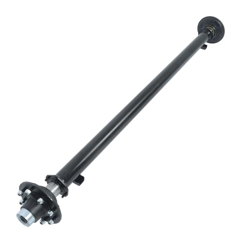 GXYWADY 8 Lug 6.5 Inch Trailer Axle 7000lbs Trailer Axle 75 Inch Hub Face 58 Inch Spring Center