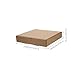 Luxshiny 10 Stück Box Verdicktes Leeres Kraftpapier Pizzakarton Leeres Kraftpapier