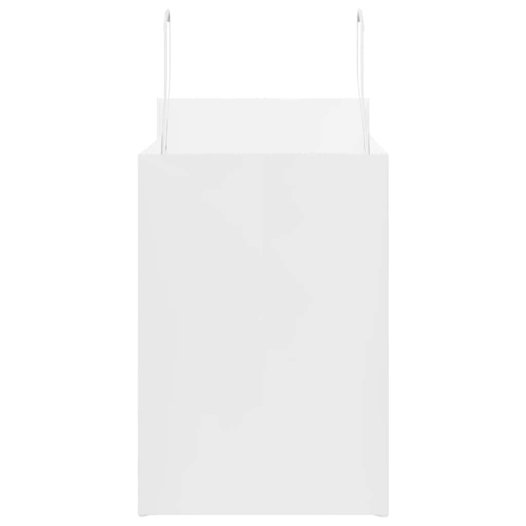 vidaXL Torby papierowe 250 szt. z uchwytami białe 32x17x25 cm