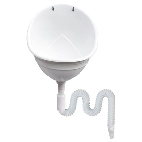 Yaoliucp Wasserloser Urinal mit Schlauch, wandmontierte Plastikurinale, zerspritterter Urin-Diverter mit Deeps Groove, Urinal für Kleinkinder Jungen, Männer, Badezimmer, Urinale für Männer