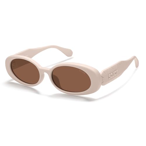 Image of SOJOS Ocean Collection Retro Oval Polarized Sunglasses Kids SUNLIGHT S | Recycled plastic build, UV400 lenses, lightweight for kids