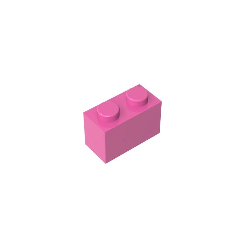 3004 Basic Bricks Brick 1x2 50 Pieces GDS-532 Compatible with Lego Building Blocks Color:Dark Pink