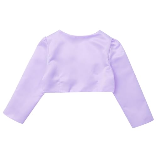 Kids Girls Long Sleeve 3D Flower Shrug Cardigan Bolero Wedding Party Princess Cover Up Bridesmaids4