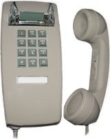 Teléfono de pared Cortelco 255409-VBA-20M línea única color marfil