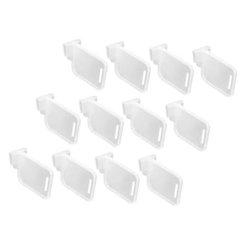CATIEBYE 12 Piezas Separadores de Frigorífico Ajustables Divisores para Puerta Lateral Organizadores Multiuso para Baldas de Nevera Clips para Clasificación y Almacenamiento Flexible