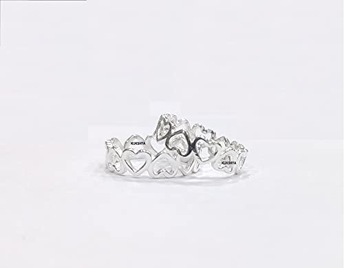 925 Sterling Silver HEART Toe Ring (Bichhiya) - JEWELLERS Exclusive