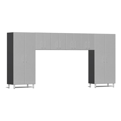 Ulti-MATE UG20760S 6-Piece Garage Cabinet Kit in Stardust Silver Metallic, Silver, Grey