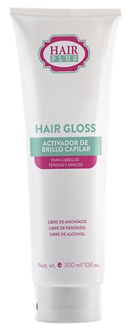 Hair Plus Hair Gloss – Brillo para Cabello Opaco o Teñido – No Color Added, Family Friendly – Apto para Niñas y Embarazadas – High Shine Treatment for Dull or Colored Hair