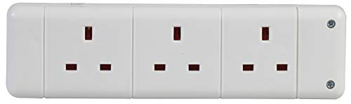 PRO ELEC 3Gang Extension Socket 13A White PELB1530