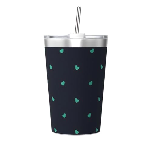 Precioso termo impreso con fondo azul, ultraligera y portátil, adecuada para todas las estaciones