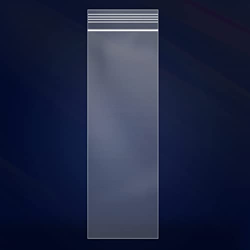 iMailer - 500 Pcs -3" x 11" Incense Bags-Resealable Zip Bags for Snack, Necklaces, Jewelry, Packaging & Shipping