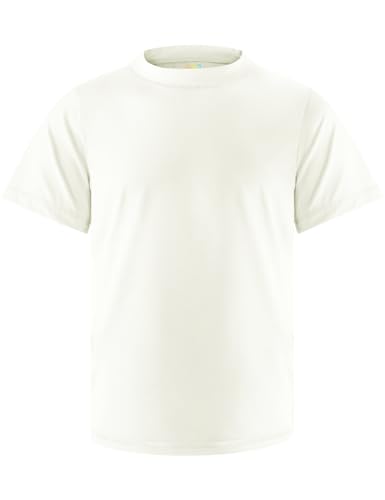 Image of Boys Rash Guard Short Sleeve Swim Shirt UPF+ 50 Rashguard for Toddler Teens Water Sun Shirts Swim Wear Quick Dry