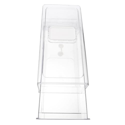 Boîte de rangement pour réfrigérateur à tiroirs en plastique transparent de taille moyenne
