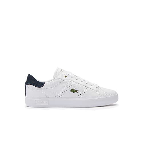Lacoste Men's Powercourt 2.0 Sneakers, White/Navy, 7