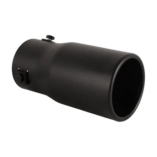 Tuyaux d'échappement plats en acier inoxydable supérieur noir 2,5"