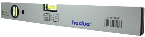 hedue® Wasserwaage 50cm - Wasserwaage aus Aluminium mit Horizontal- und Vertikallibelle