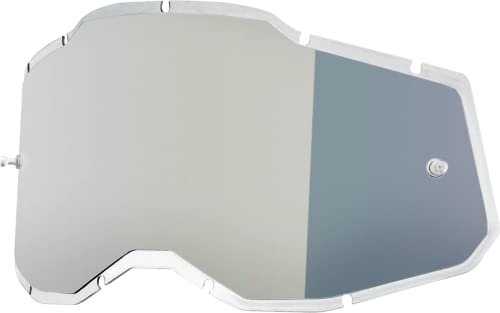 Lentille miroir injecté argent de remplacement pour masques 100% RC2 AC2 ST2 PLUS